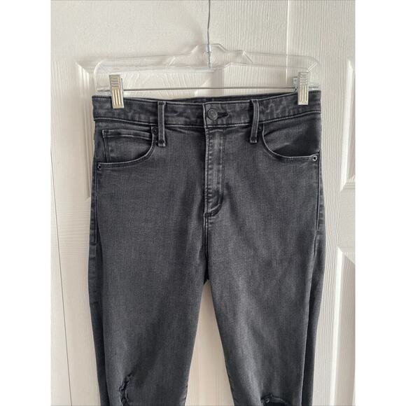 Abercrombie Fitch Women's 4S Simone High Rise Super Skinny Black Denim Jeans - Picture 2 of 7